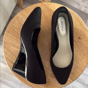 Alfani Black Heels Sleek Suede Design